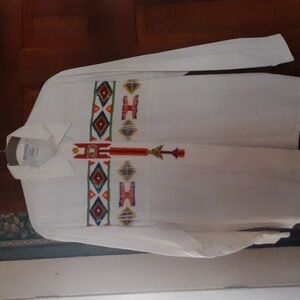 Beaded Navajo style shirt